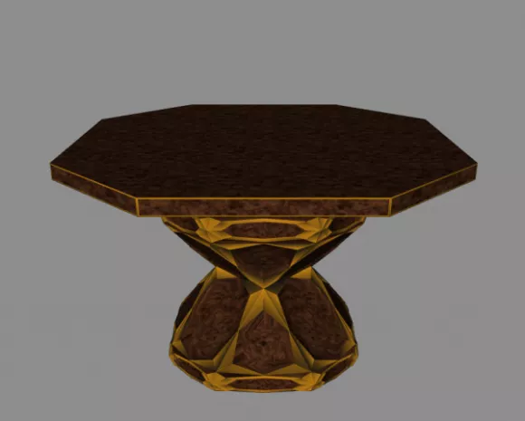 Home Work Table With Drawer 3d model