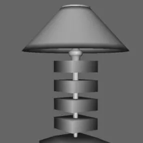 Modern Table Lamp Spiral Stand 3d model