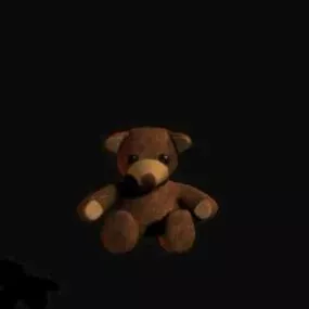 Teddy Bear Brown Fur 3d model
