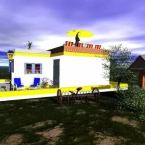 Terrace House 3d model