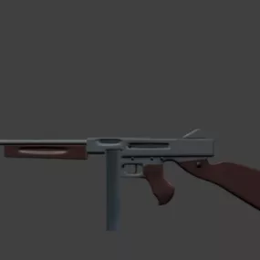 Rifle Gun Thompson M1a1 3d model