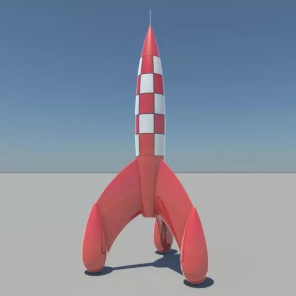 Scifi Rocket, Plane Engine 3d model