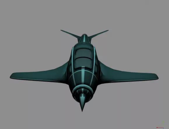 Vantage Fighter Aircraft 3d model