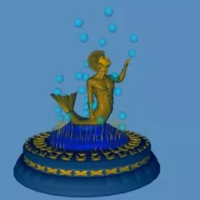 Mermaid Man Sculpt 3d model