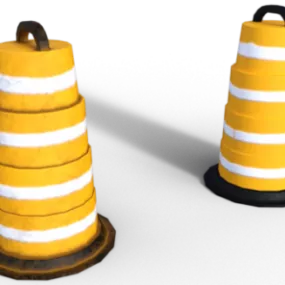 Plastic Traffic Cone 3d model