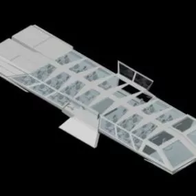 Space Transport Station 3d model