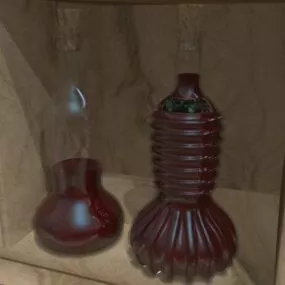 Traditional Wine Bottles 3d model