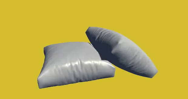 Pillow Cushion Set 3d model Pillow Cushion Set 3d model