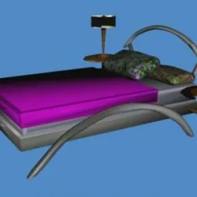 Ultra Modern Double Bed 3d model