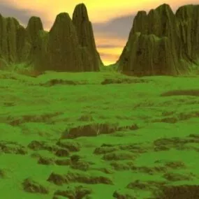 Valley Landscape 3d model