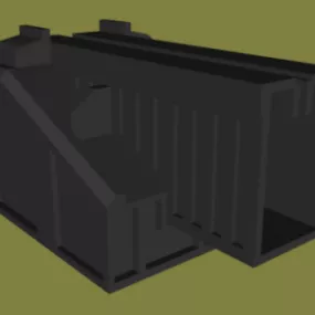 Launch Ramp On Building 3d model