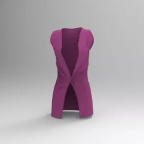 Women Vest Clothing Fashion 3d model
