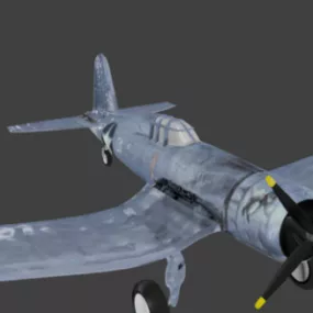 Vintage Aircraft Corsair F4u 3d model