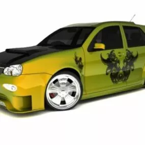 Vw Golf Car 3d model
