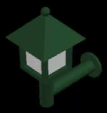 Study Lamp, Bronze Stand 3d model