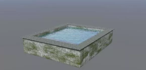 Small Water Pool 3d model Small Water Pool 3d model