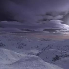 White Sand Dessert Landscape 3d model