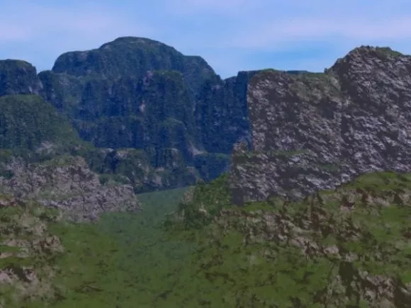 Sandbox Of Terrain Landscape 3d model