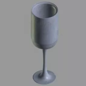 Wine Glass Medium Size 3d model