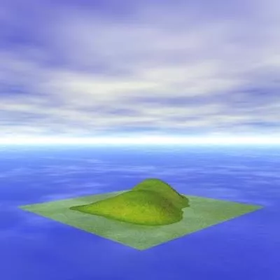 Small Terrain Landscape Block 3d model
