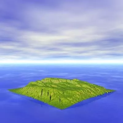Mountain Lake 3d model