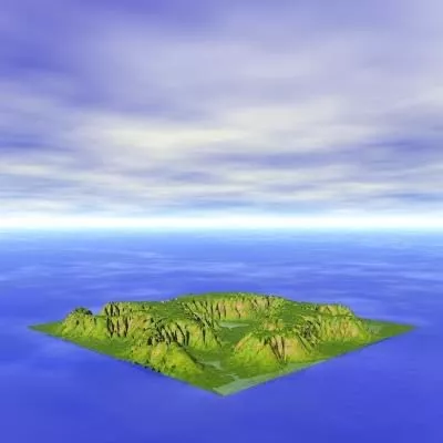 Twist Rocks Terrain Landscape 3d model