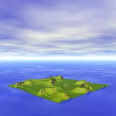 Rock Splash Terrain 3d model