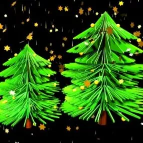 Xmas Tree Animation 3d model