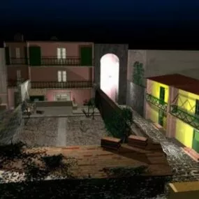Old Lisbon City Building 3d model