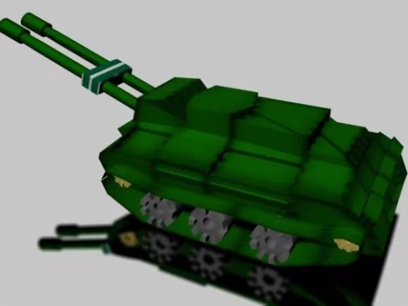 Artillery Tank 3d model Artillery Tank 3d model