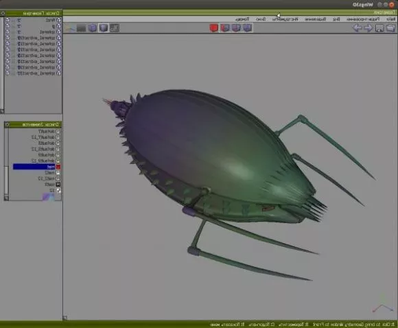 Scifi Bugx Spaceship 3d model Scifi Bugx Spaceship 3d model