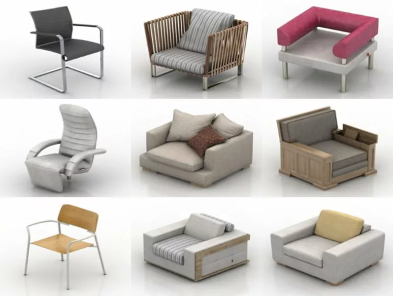 11 Elbow Chair Free 3D Models for Design Mar.2024