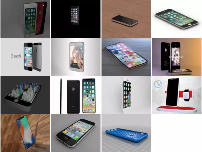 15 Apple iPhone Smartphone Free 3D Models Mar.2024