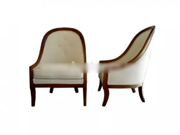 Elegant Single Chair Curved Back 3d model Elegant Single Chair Curved Back 3d model