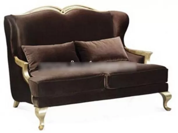 Two Seats Sofa Upholstered 3d model