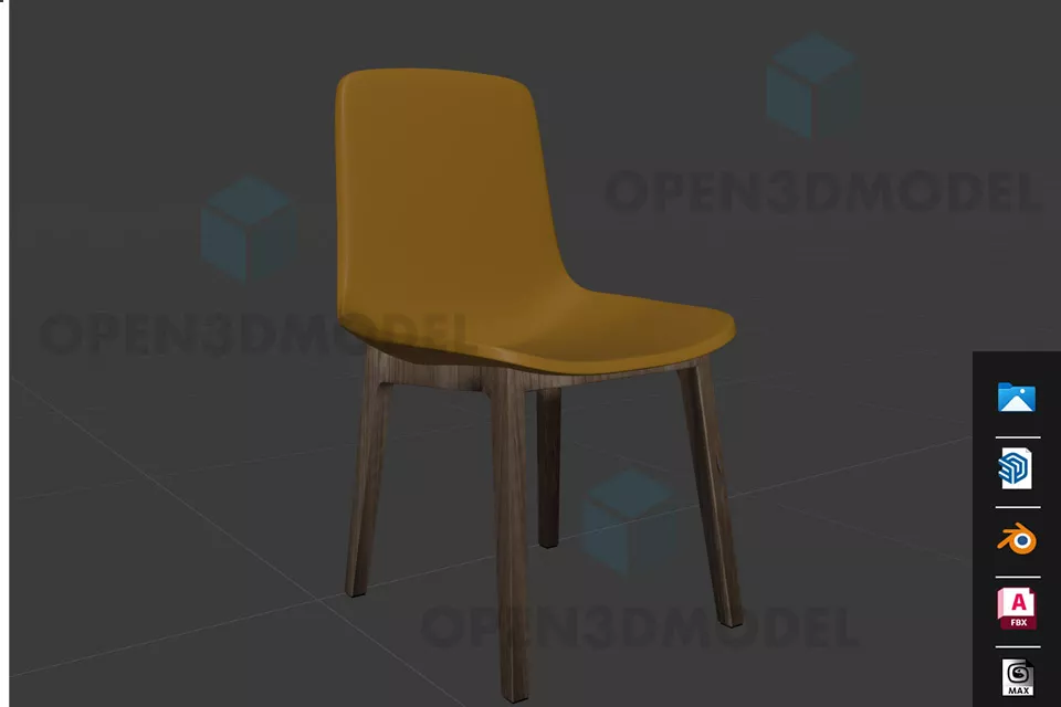 Stacking Coffee Chair Magis 3d model