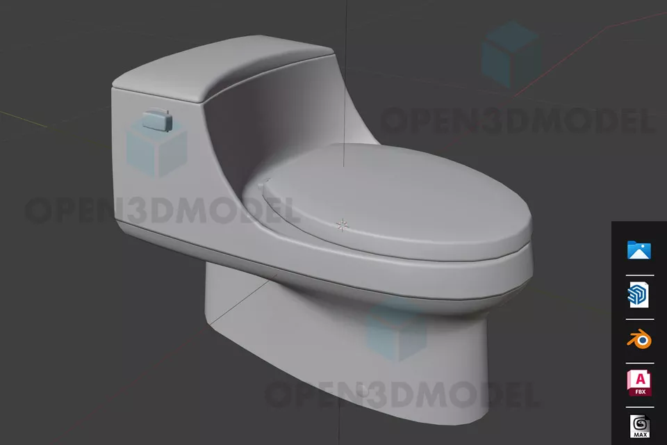 Simple Lavatory 3d model