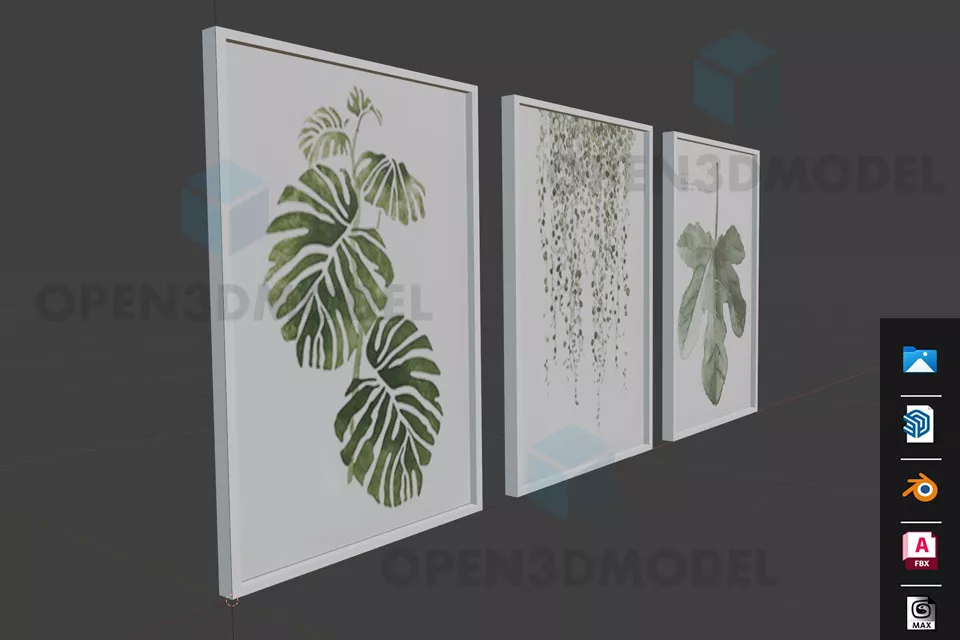 Steel Safe Door 3d model