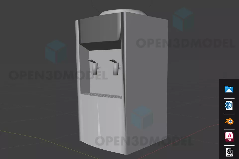 Water Dispenser Base 3d model Water Dispenser Base 3d model
