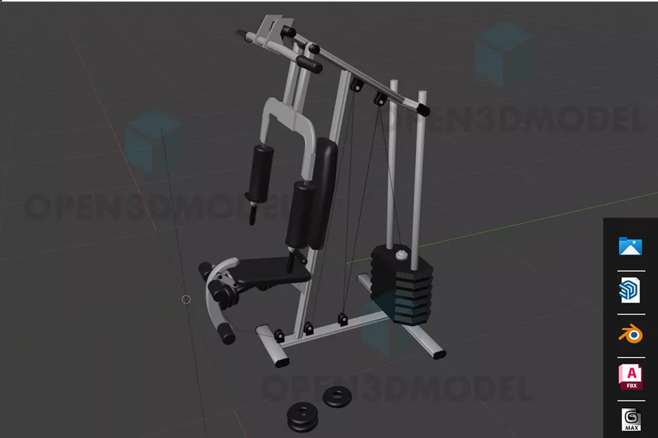 Muscle Exercise For Hand Gym Equipment 3d model Muscle Exercise For Hand Gym Equipment 3d model