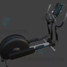 Fitness Exercise Bike With Lcd 3d model