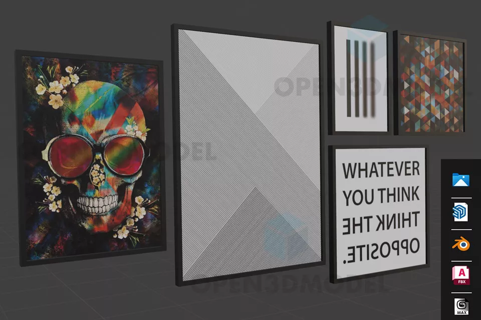 Low Poly Human Skull 3d model