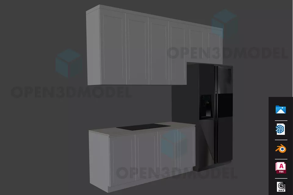Refrigerator Gorenje 3d model
