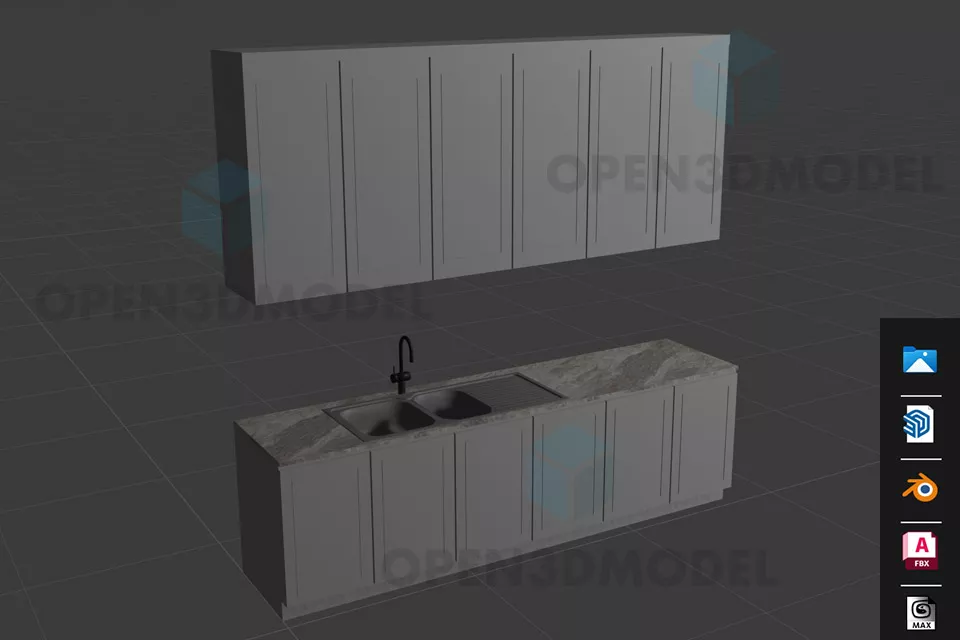 Bronze Pipe Faucet 3d model