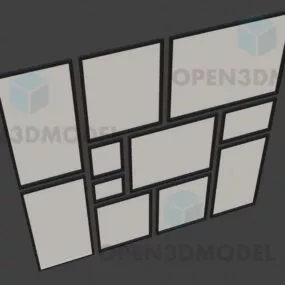 Decorative Wall Frame Various Sizes 3d model