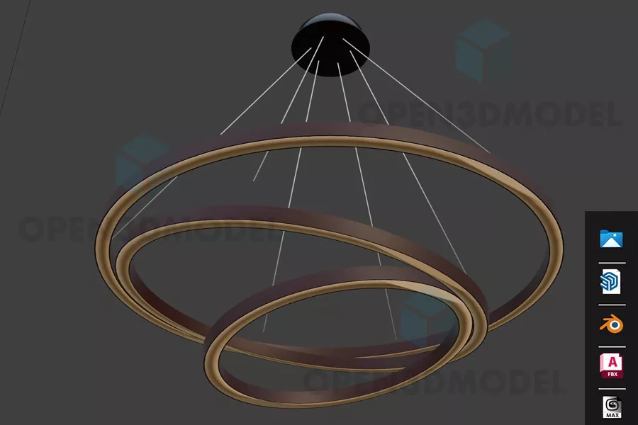 Lamp Circular Shape 3d model