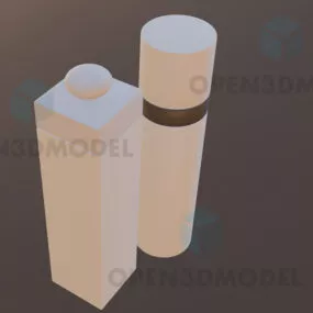 Cosmetic Accessories Bottle Objects 3d model