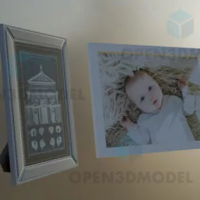 Two Picture Frame Vertical And Horizontal 3d model