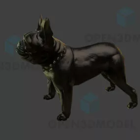 Bulldog Dog Animal 3d model