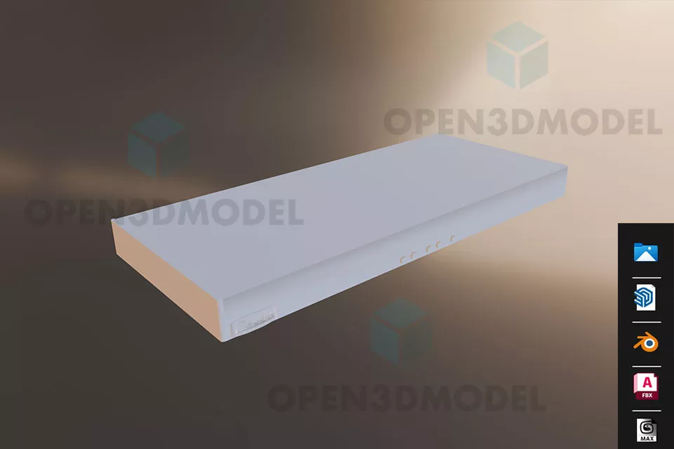 Wide Dvd Reader Gadget 3d model Wide Dvd Reader Gadget 3d model